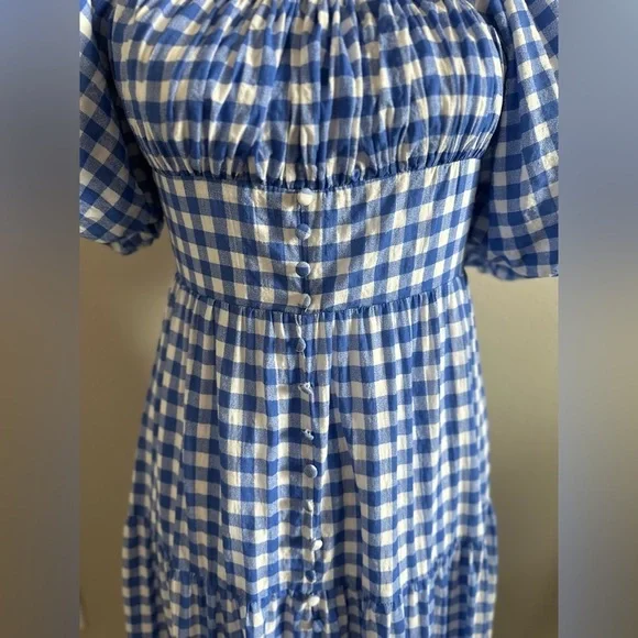 Hyacinth House Harper Maxi Dress Blue Gingham Tuckernuck - Picture 5 of 6